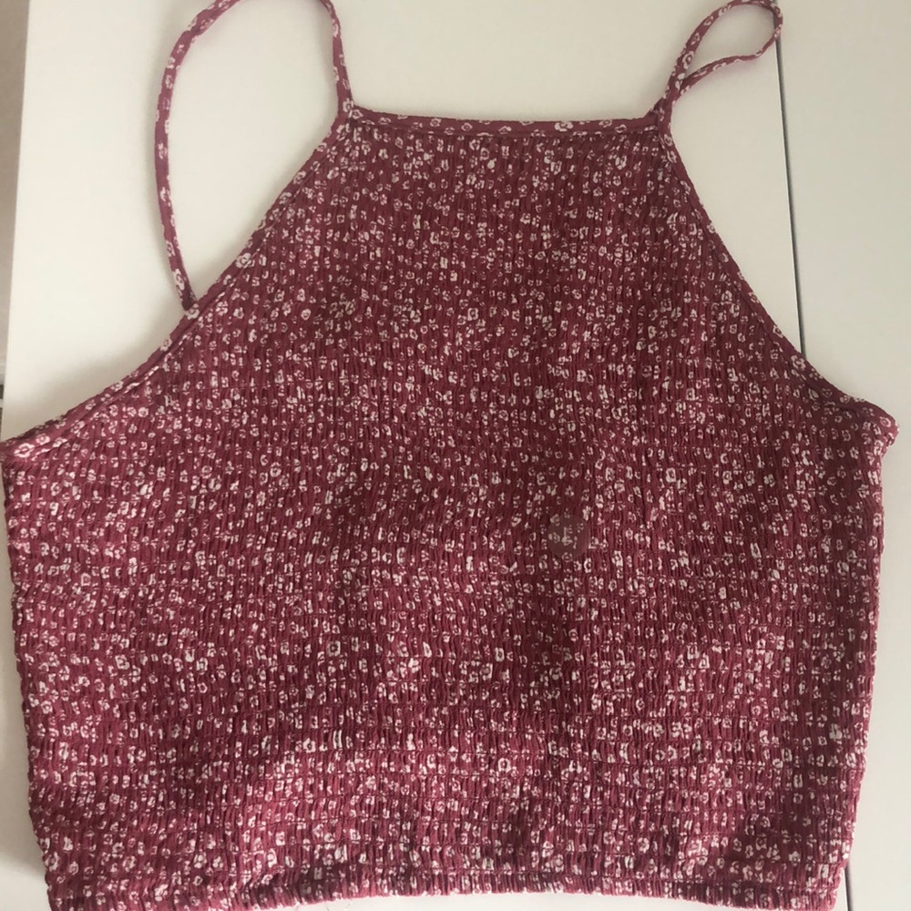 Pink PacSun Smocked Halter Top